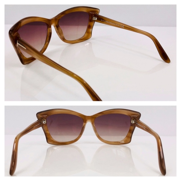 New TOM FORD Lana Brown Oversized Sunglasses - Picture 7 of 16